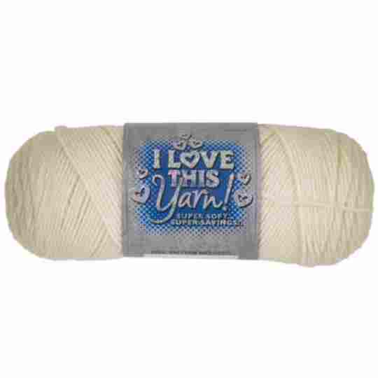 Ivory acrylic yarn - I Love This Yarn by Hobby Lobby