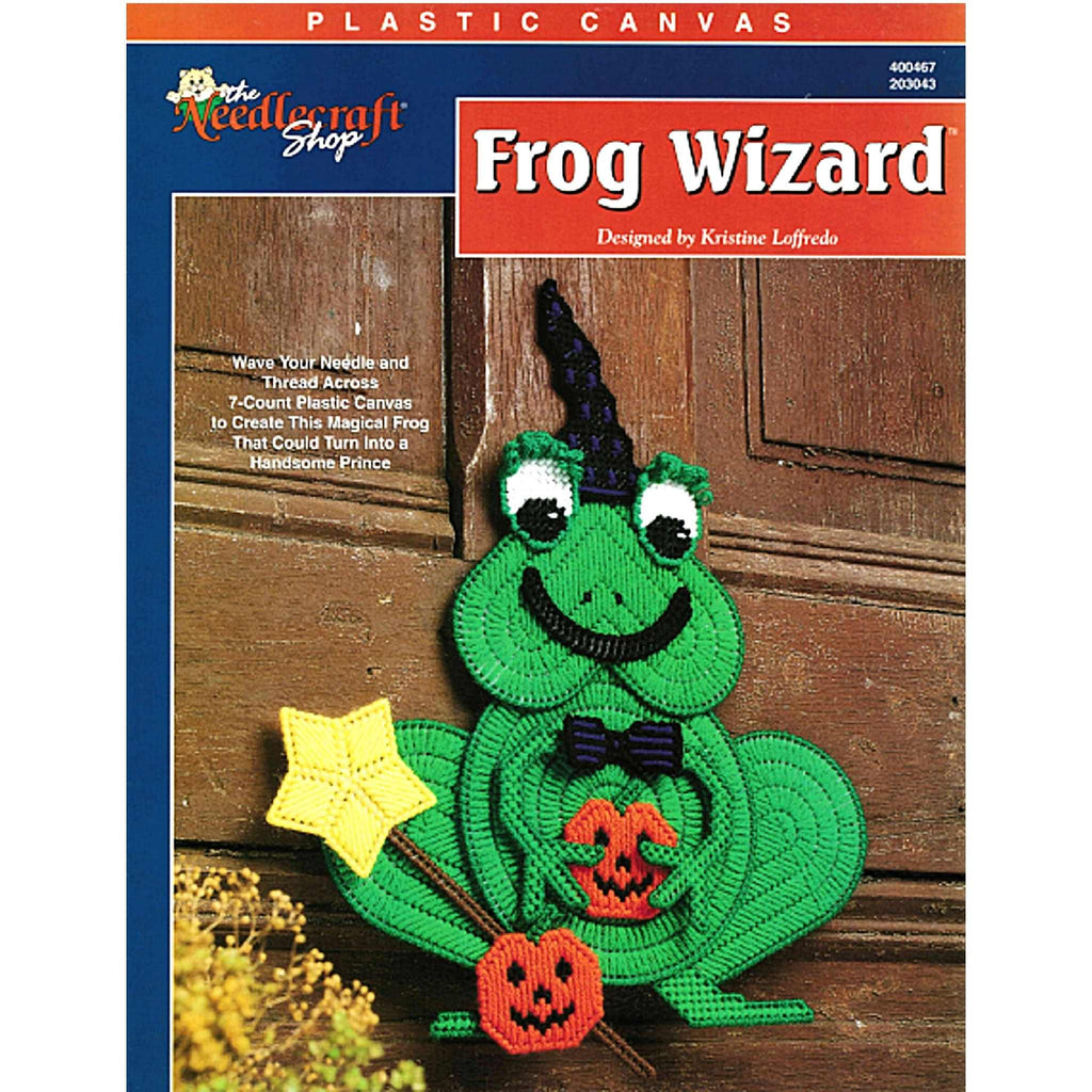 Frog Wizard Halloween Plastic Canvas Pattern