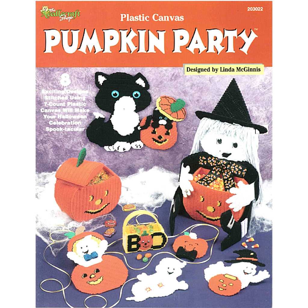 Pumpkin Party Halloween Plastic Canvas Pattern
