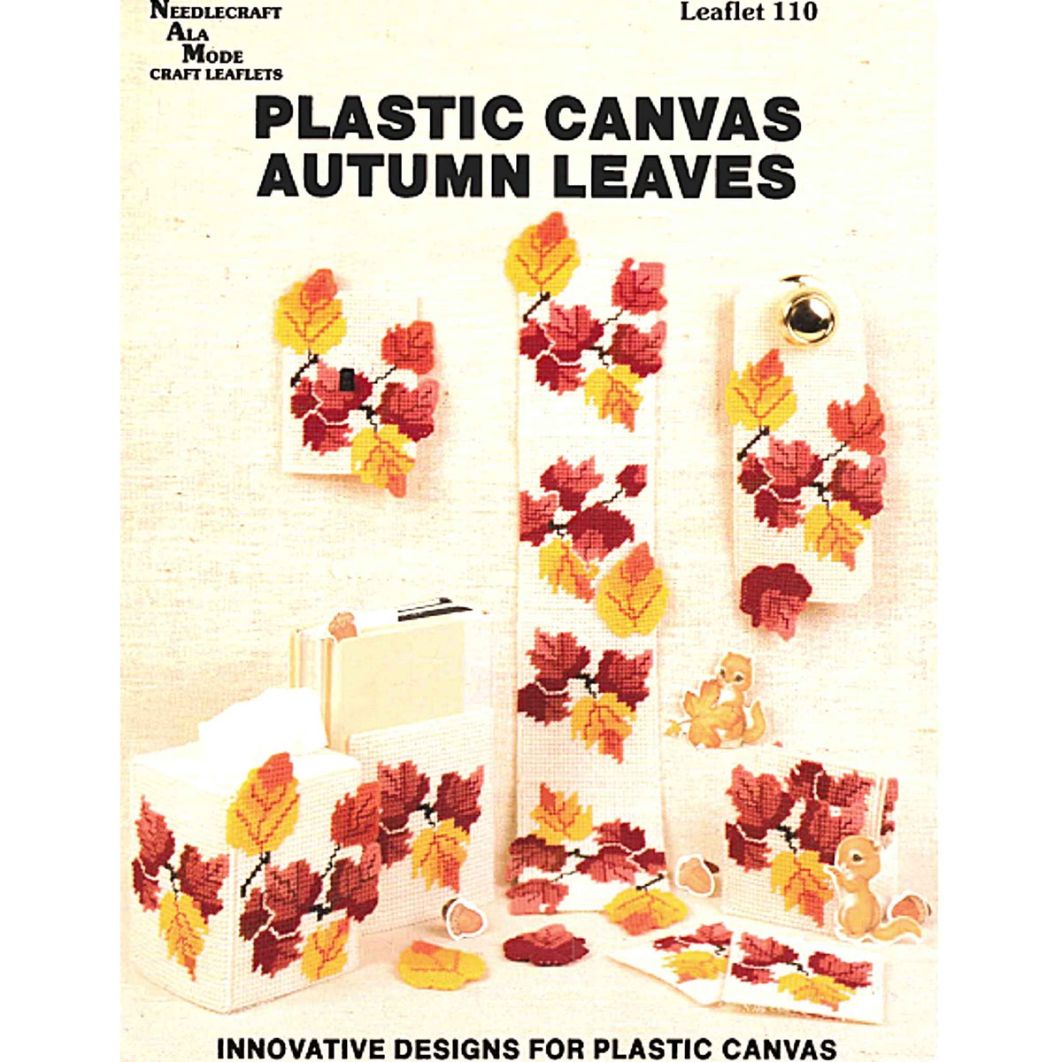 Autumn Leaves Fall Plastic Canvas Needlecraft Patterns – Cardinal House ...