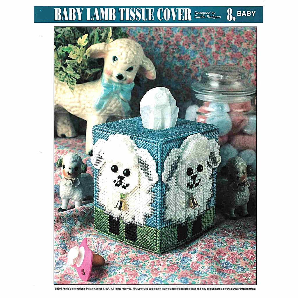 Baby Lamb Tissue Box Cover Plastic Canvas Pattern