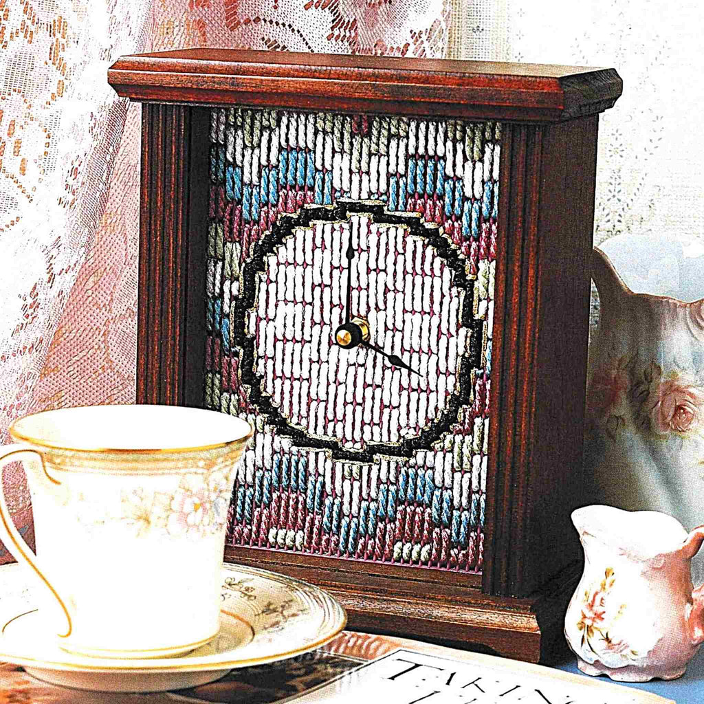 Bargello Clock Face Plastic Canvas Pattern