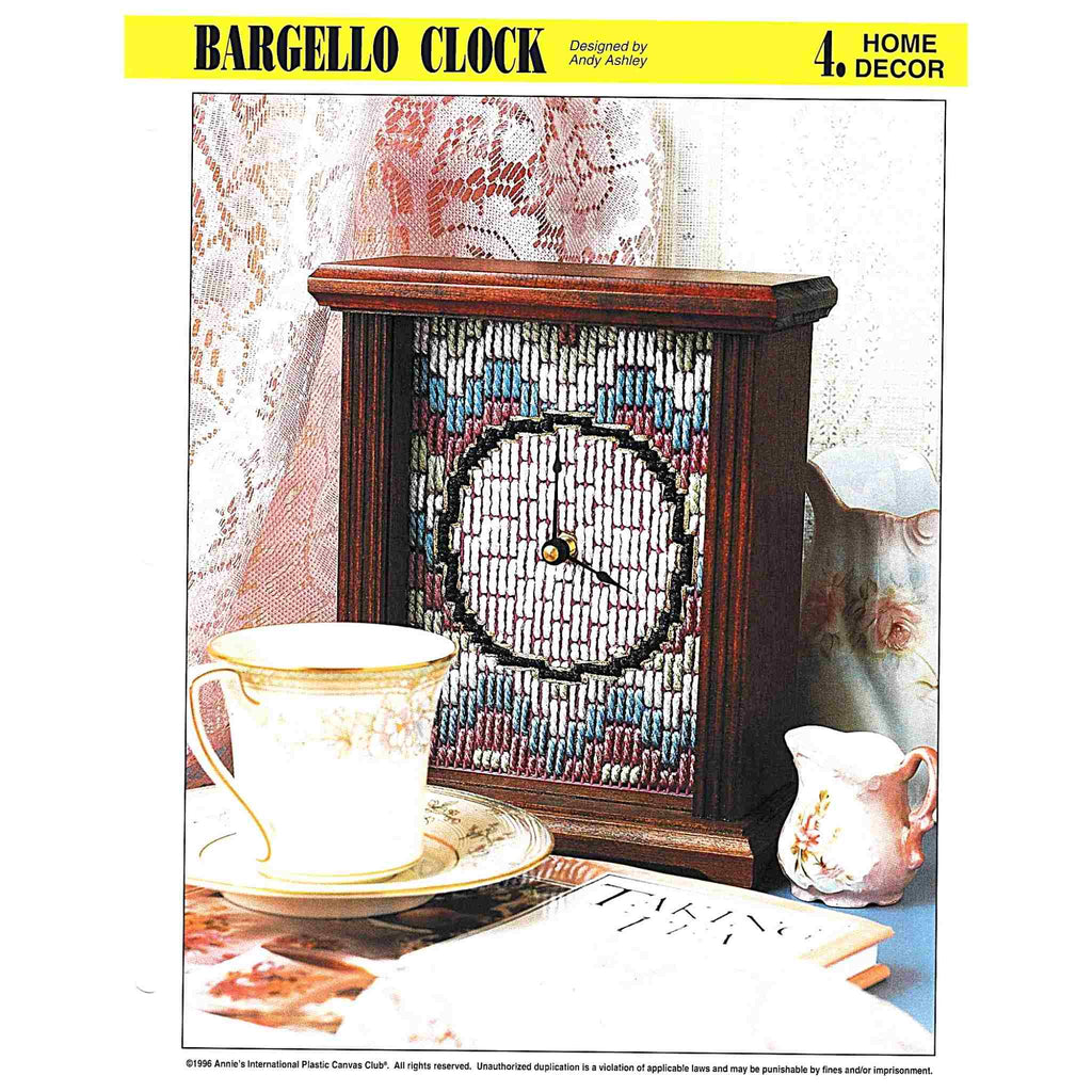 Bargello Clock Face Plastic Canvas Pattern