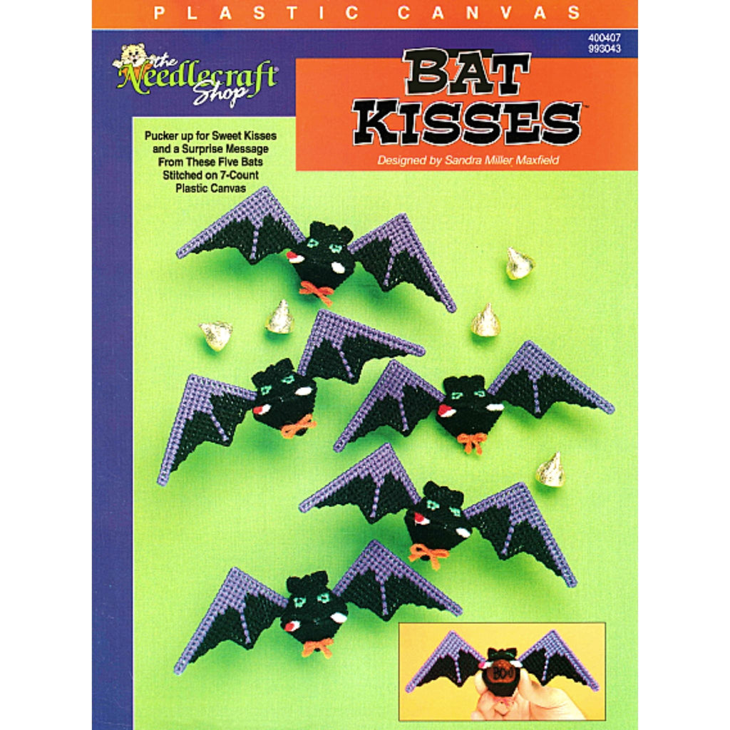 Bat Kisses Halloween Plastic Canvas Needlecraft Patterns