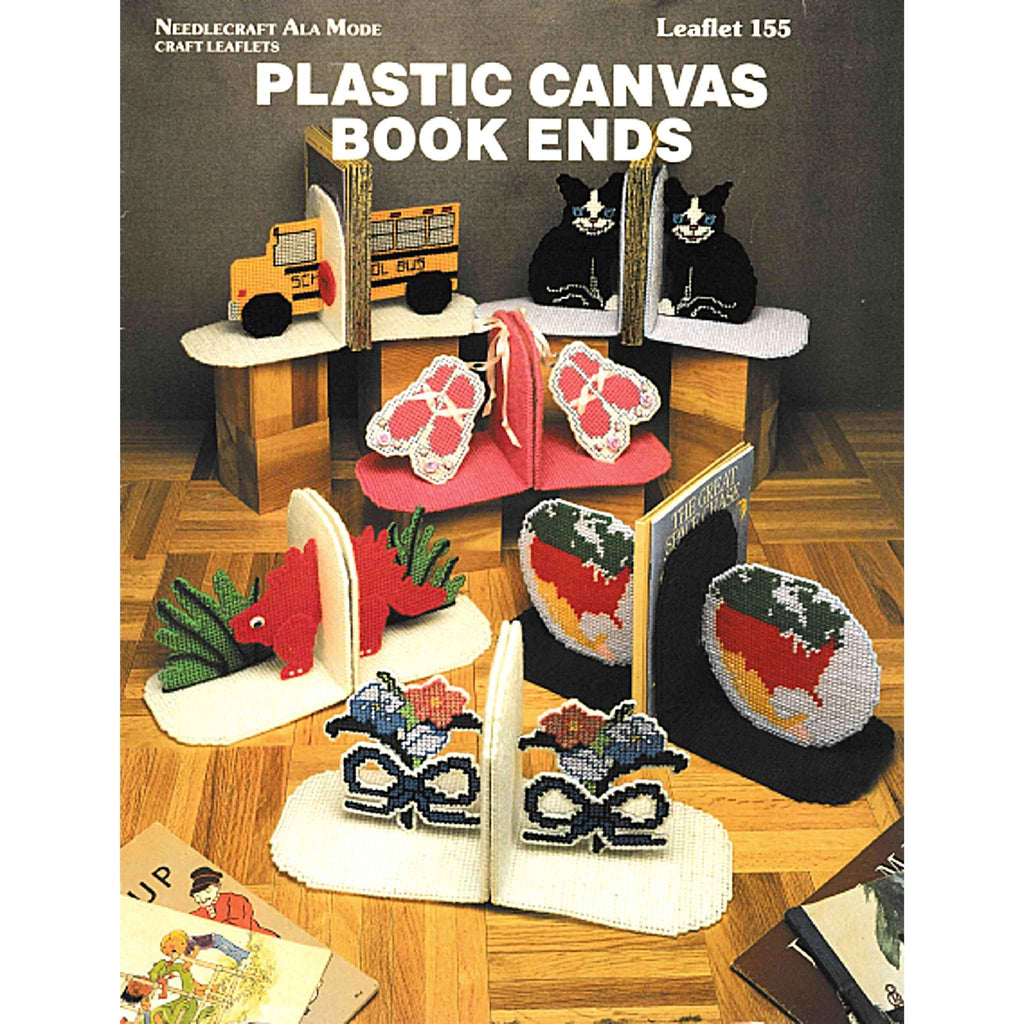 Book Ends Vintage Plastic Canvas Pattern