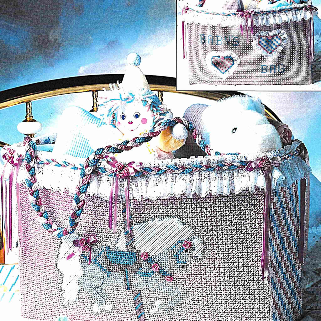 Vintage Plastic Canvas Pattern: Carousel Horse Tote Bag. Create this sweet baby carousel horse tote bag out of 7-count plastic canvas sheets and worsted / medium-weight yarn. 