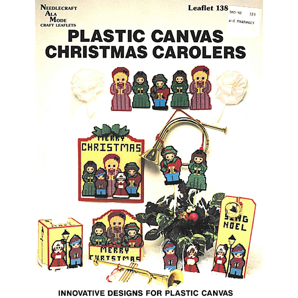 Christmas Carolers Vintage Plastic Canvas Pattern