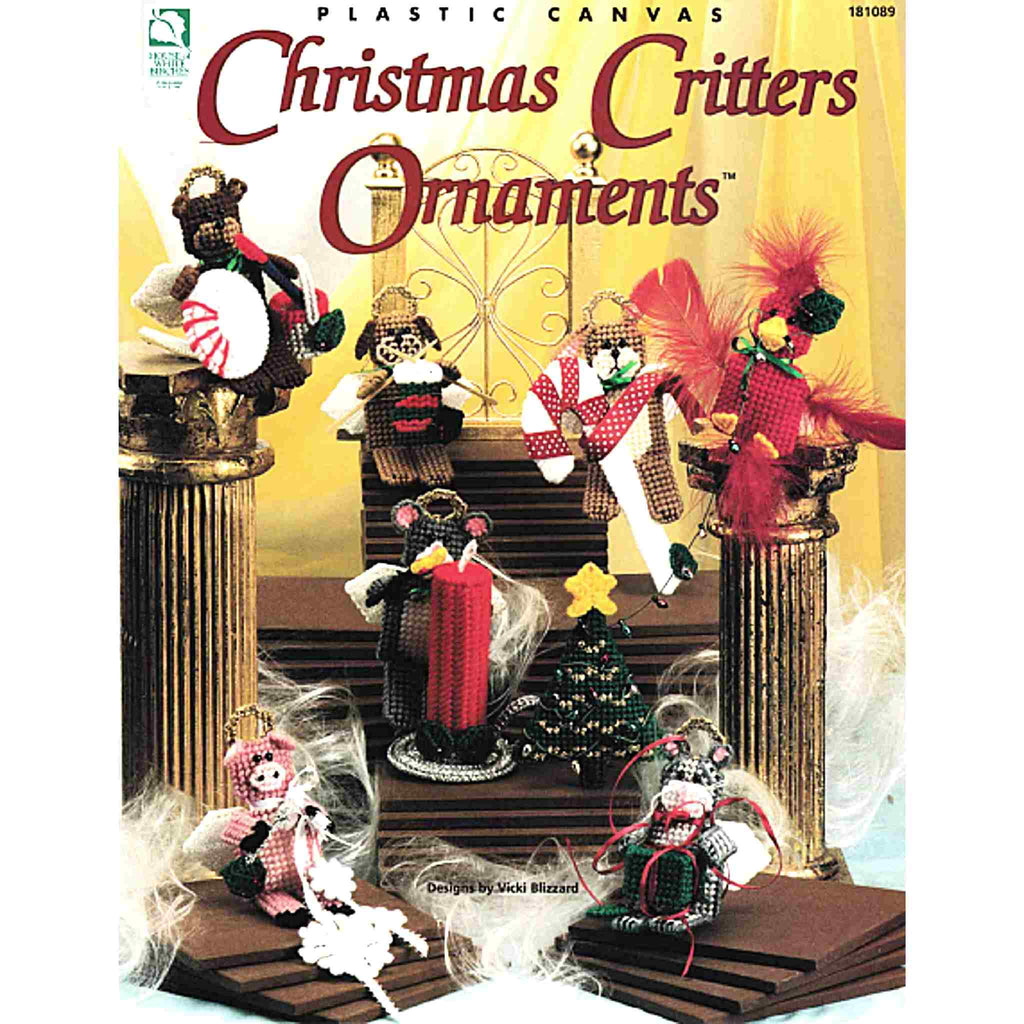 Christmas Critters Ornaments Plastic Canvas Pattern book cover