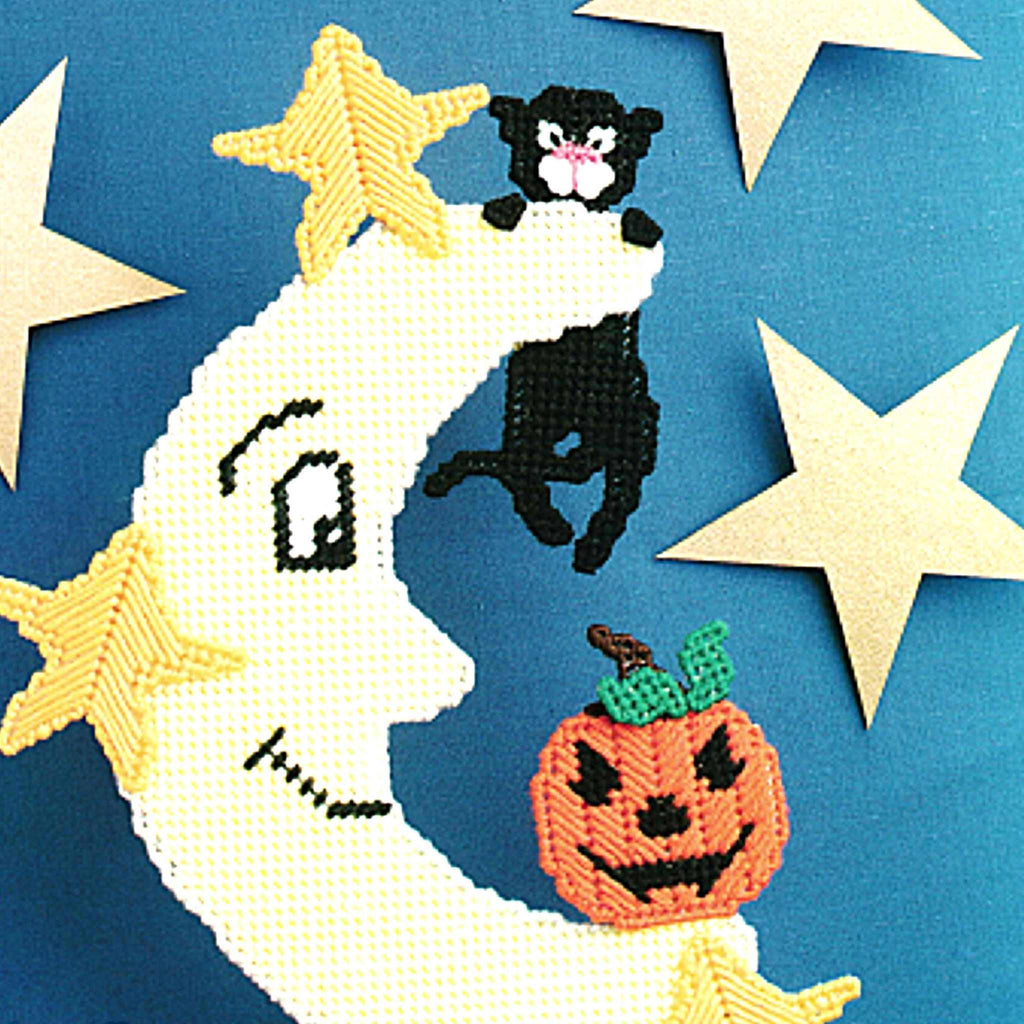 Halloween Moon Plastic Canvas Pattern 