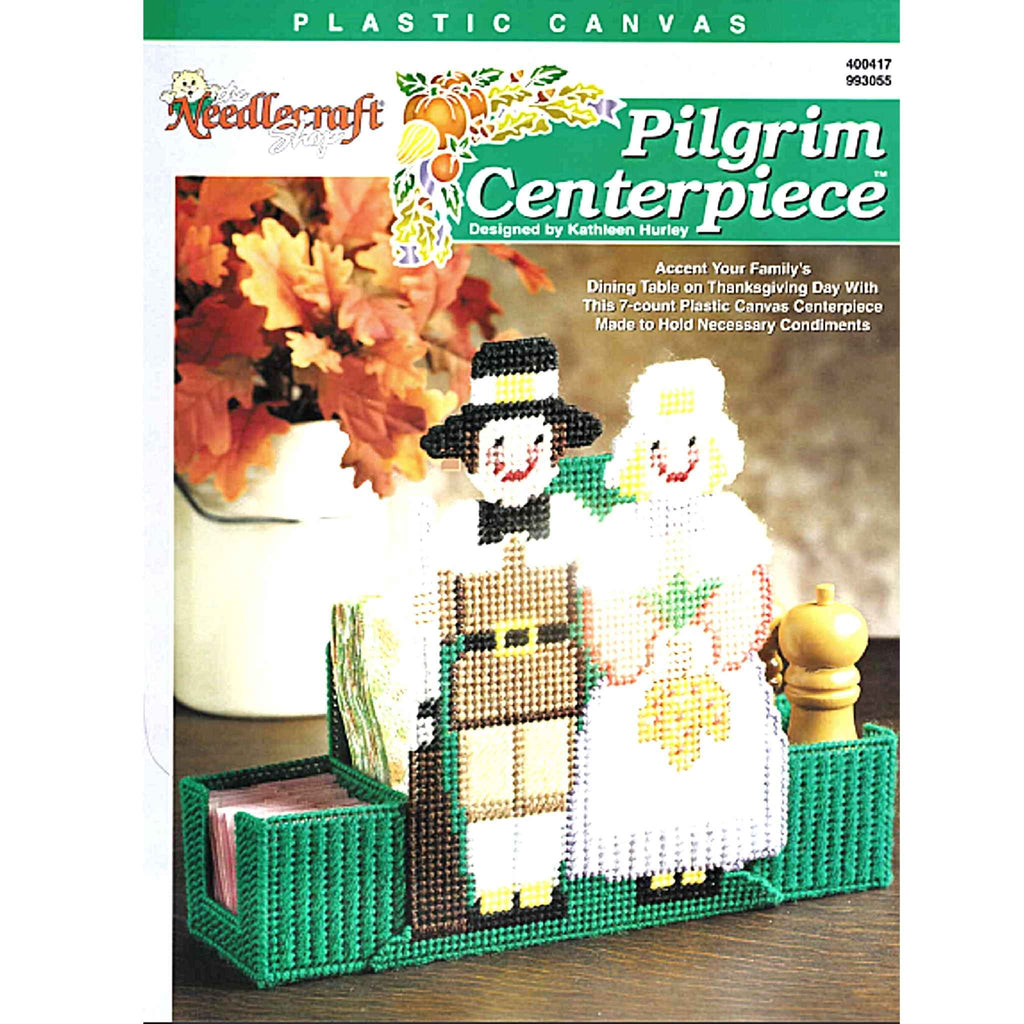 Pilgrim Centerpiece Thanksgiving Plastic Canvas Pattern