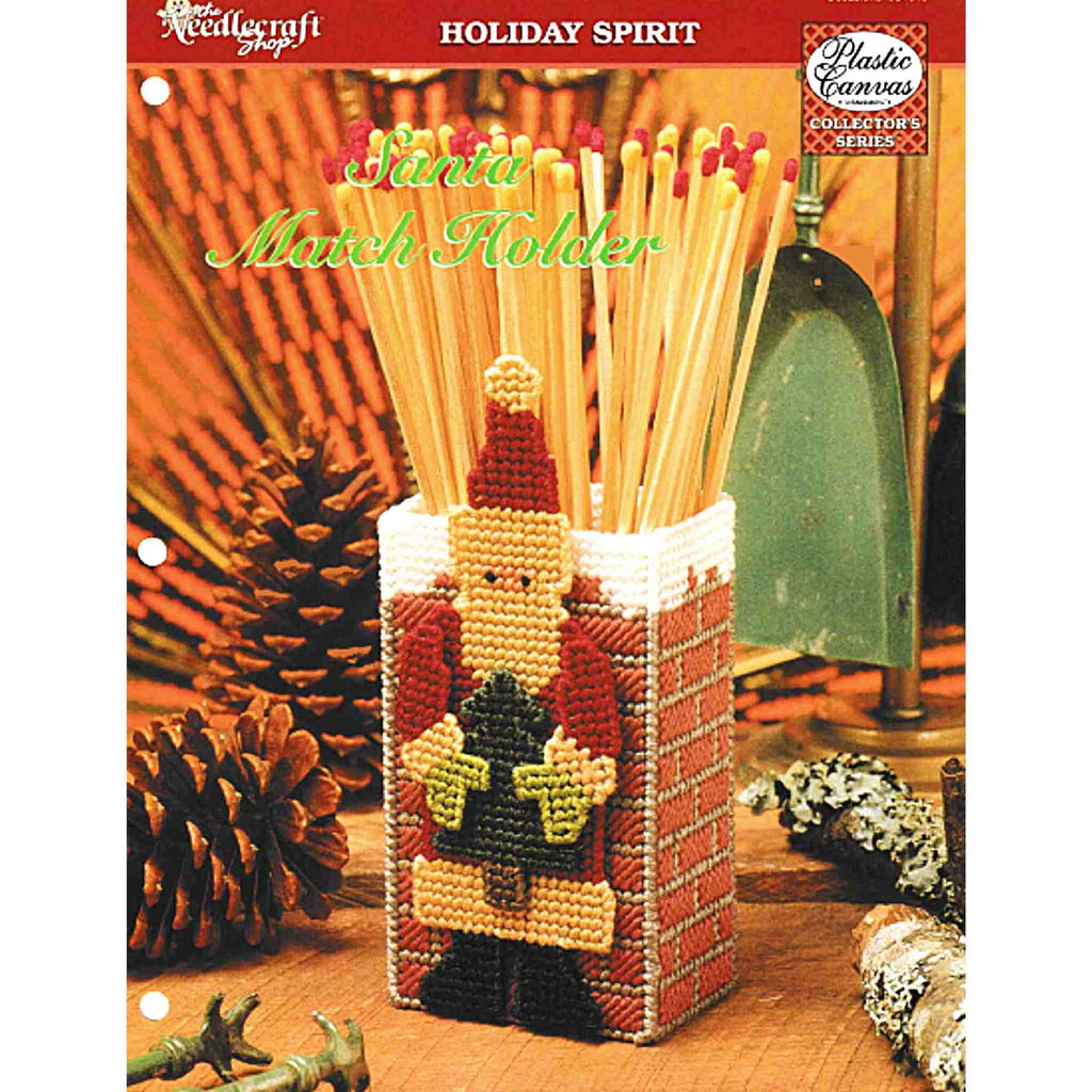 Santa Match Holder Plastic Canvas Pattern, Christmas Crafts for Adults