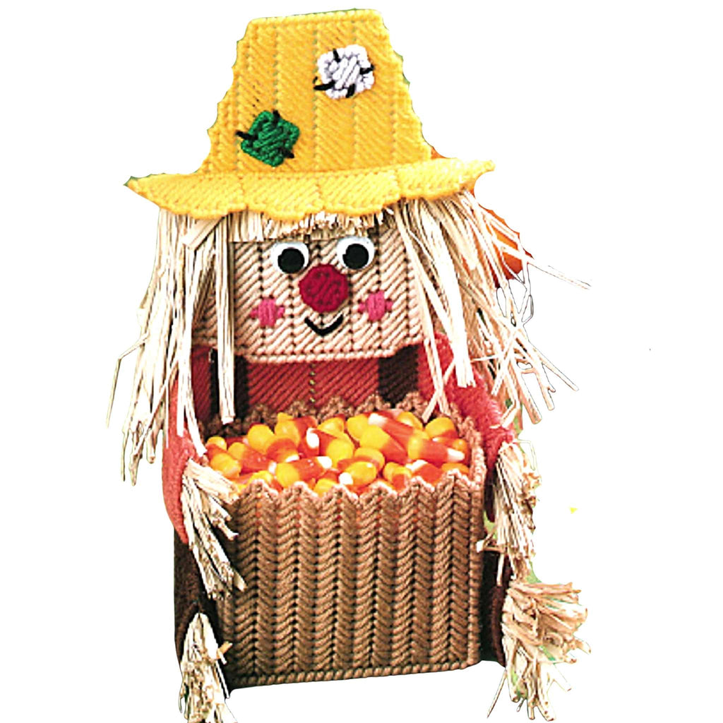 Scarecrow Candy Keeper Plastic Canvas Pattern 