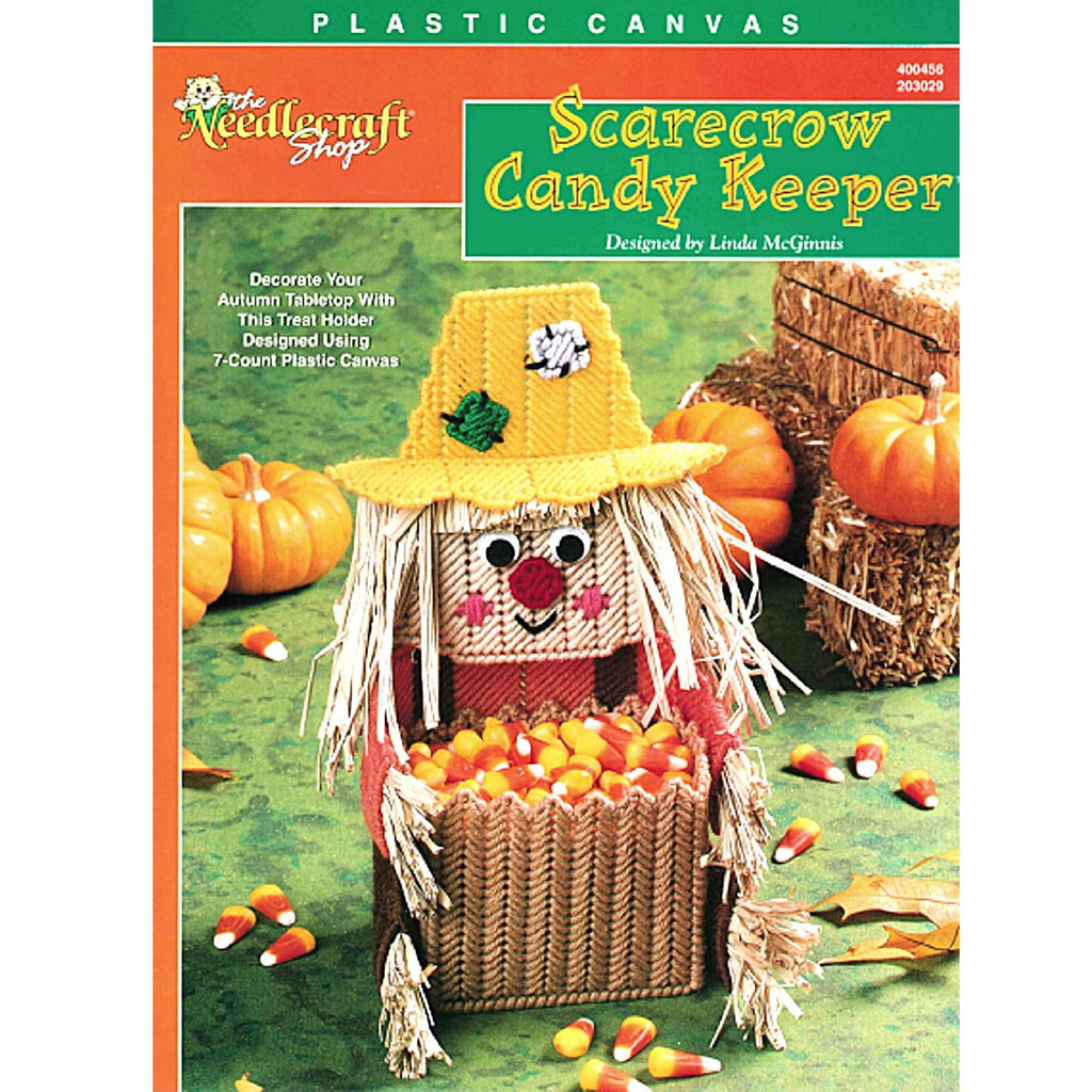 Scarecrow Candy Keeper Plastic Canvas Pattern 
