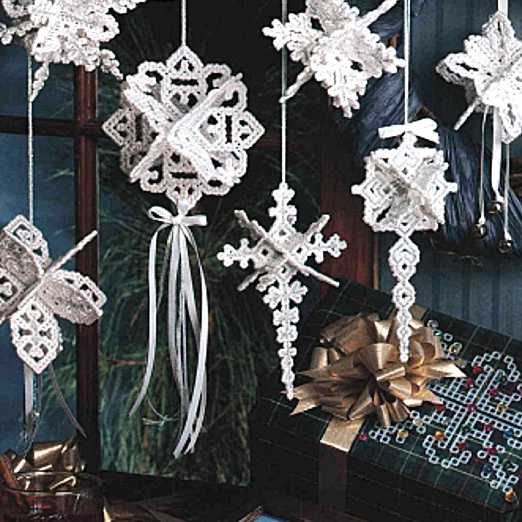 Snowflakes Christmas Ornaments Plastic Canvas Patterns