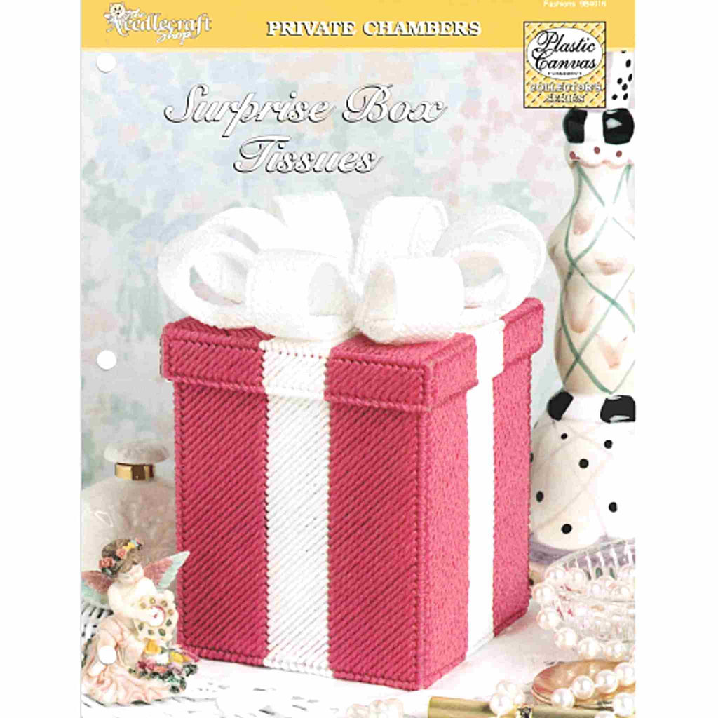 Surprise Gift Box Tissues Plastic Canvas Tissue Box Cover Pattern 