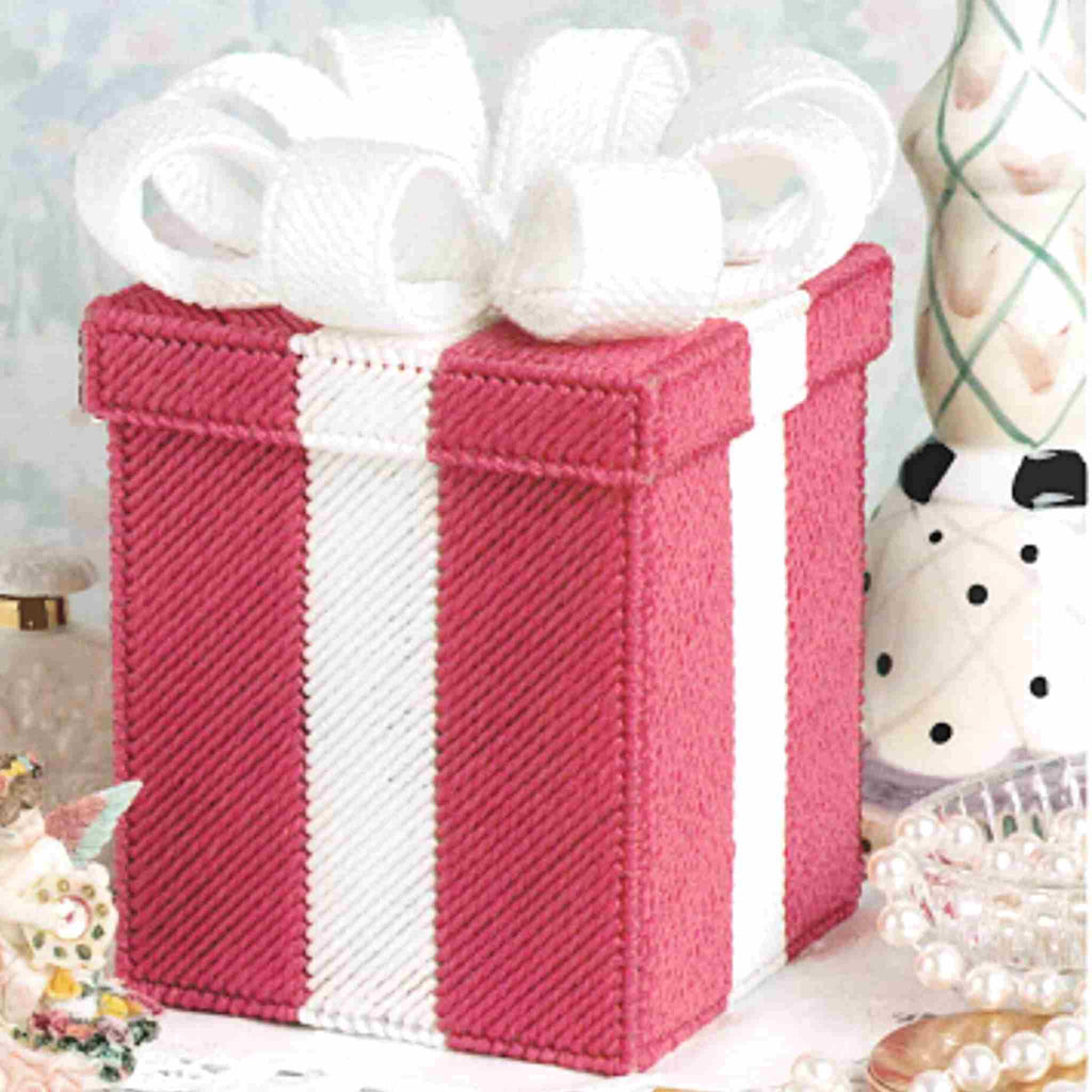 Surprise Gift Box Tissues Plastic Canvas Tissue Box Cover Pattern 