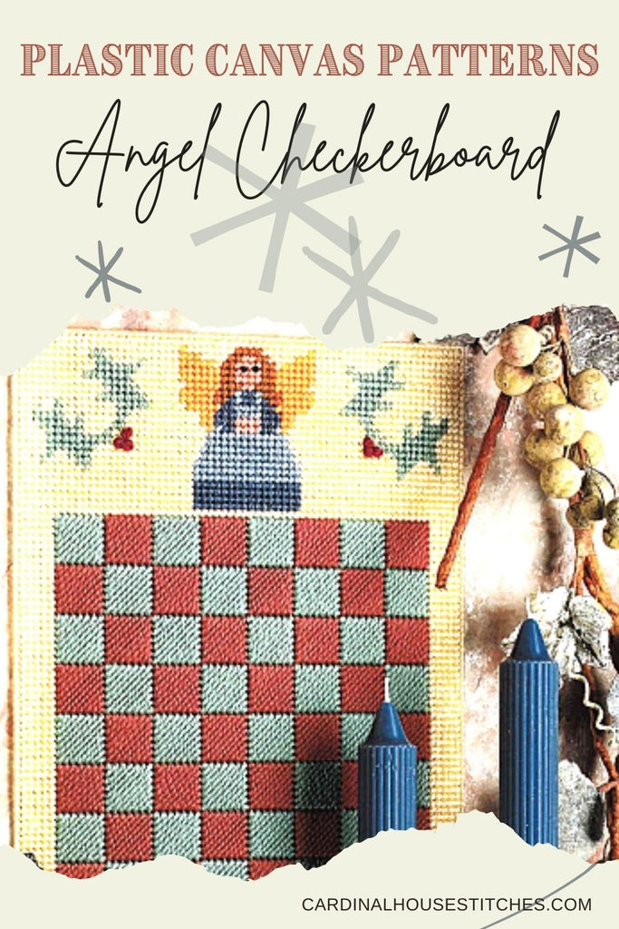 Angel Checkerboard Plastic Canvas Pattern