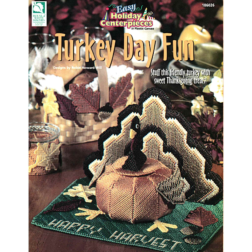 Turkey Day Fun Centerpiece Thanksgiving Plastic Canvas Pattern