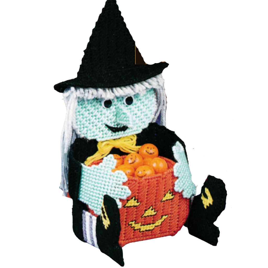 Wendy Witch Candy Holder Plastic Canvas Pattern